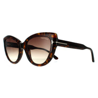 Tom Ford Sunglasses Anya Dark Havana Brown Gradient Sunglasses