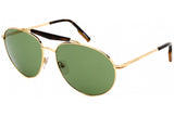 Ermenegildo Zegna Green Pilot Men's Sunglasses