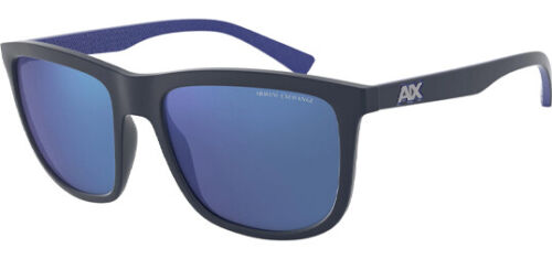 Armani Exchange Mirrored Blue Square Men's Sunglasses