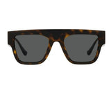 Versace Dark Grey Browline Men's Sunglasses