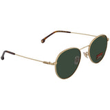 Carrera 51mm Green Round Gold Rim Unisex Sunglasses, 100% UV Protection