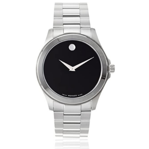Movado Men's Sport Silver/Black Stainless Steel Watch
