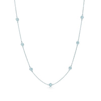 Stunning 4 CTW Moissanite-by-the-Yard Necklace in .925 Sterling Silver, Created Moissanite