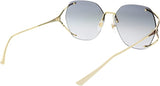 Gucci Grey Gradient Butterfly Ladies Sunglasses