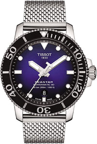 Tissot Men's Seastar Stainless Steel Automatic Grey Watch T1204071104102