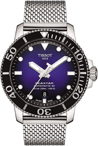 Tissot Men's Seastar Stainless Steel Automatic Grey Watch T1204071104102