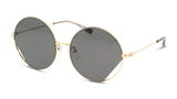 Moschino Round Gold/Grey Sunglasses