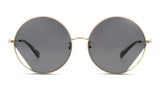 Moschino Round Gold/Grey Sunglasses
