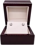 .50 CTW Diamond Stud Earrings, AGI Certified VS/SI Clarity E-F Color, Set in 14K Gold (Lab Grown)