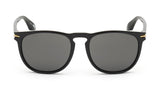 Longines Shiny Black and Gold Frame Sunglasses, 100% UV Protection