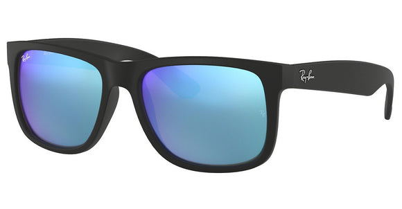 Ray-Ban RB4165 Justin Black Mirrored Blue Sunglasses