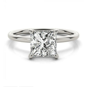 1ctw Princess-Cut Engagement Diamond Ring in 14k White Gold