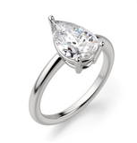 .75ctw Solitaire Pear Shape Diamond Ring in 14KT Gold, AGI Certified