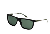 Timberland Matte Black and Green Rubber Sunglasses