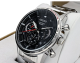 Seiko Neo Sports Chronograph Quartz Black Dial Men's Watch