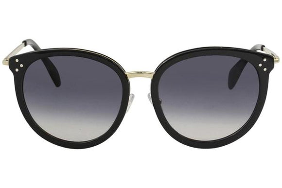 Celine Women's CL40033F 01B Black Round Sunglasses