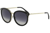 Celine Women's CL40033F 01B Black Round Sunglasses