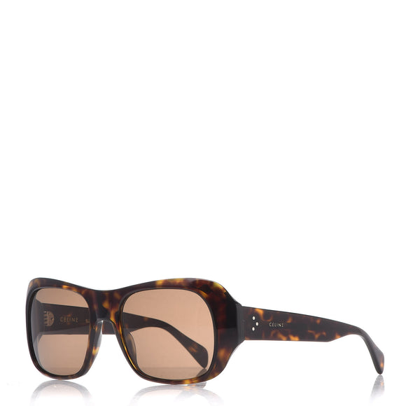 CELINE Square Polarized Sunglasses CL40049I Dark Havana