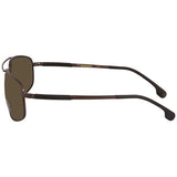 Carrera Rectangular Brown Bronze Polarized Men's Sunglasses