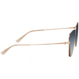 Moschino Ladies Gold Tone Rectangular Sunglasses