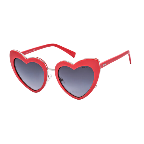 Guess Women's Red Heart Sunglasses