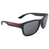 Prada Linea Rossa Prada Sport Grey Mirror Black Men's Sunglasses