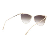 Tom Ford VERONICA Rose Gold/Brown 58mm Shaded Silver Mirror Sunglasses