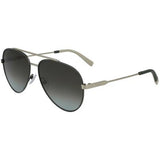 Salvatore Ferragamo Polarized Grey Gradient Aviator Sunglasses, 100% UV Protection