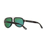 Tom Ford Dark Havana and Green Sunglasses