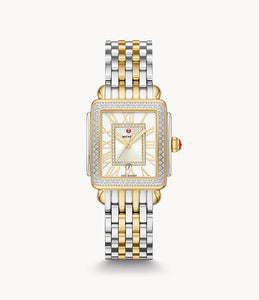 Michele Deco Madison Mid Two-tone Diamond Watch MWW06G000002