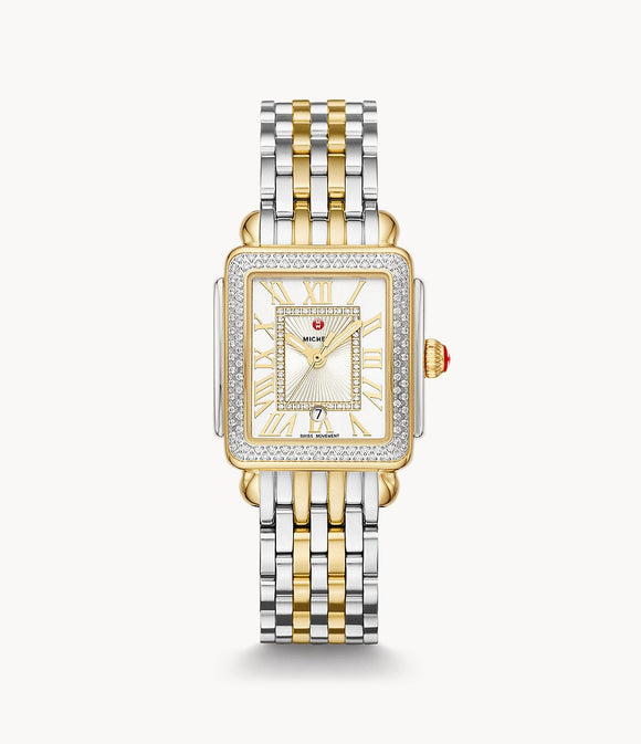Michele Deco Madison Mid Two-tone Diamond Watch MWW06G000002