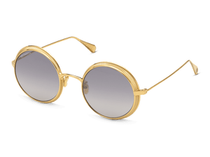 Omega Gold Round Women Sunglasses