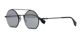 Fendi Eyeline Gray Round Unisex Sunglasses
