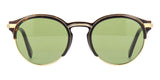 Omega Dark Havana Frame and Green Lenses Sunglasses