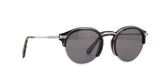 Omega Black and Silver Frame Sunglasses