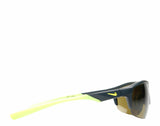 Nike Run X2 R Men's Matte Obsidian/Volt Semi-Rimless Sport Sunglasses