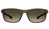 Carrera Polarized Brown Gradient Rectangular Men's Sunglasses