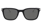 Omega Shiny Black Silver Zeiss Lens Men’s Sunglasses