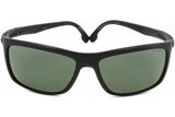 Carrera Polarized Green Rectangular Men's Sunglasses