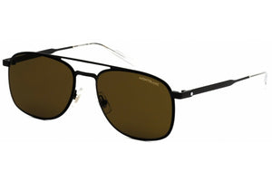 MontBlanc Aviator Men's Brown Sunglasses