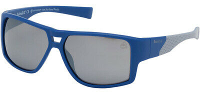 Timberland Men's Blue Rectangular Sunglasses