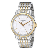 Tissot T-Classic Powermatic White Dial Automatic Men's Stainless Steel Two-Tone Watch